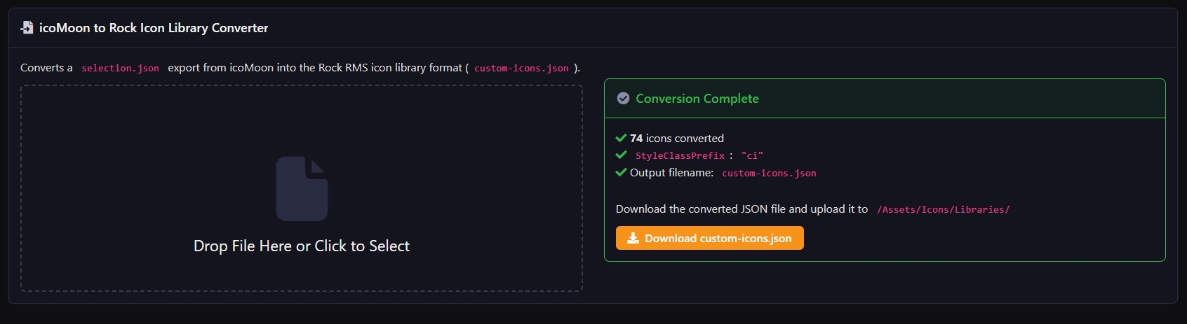 Icon Font Converter screenshot