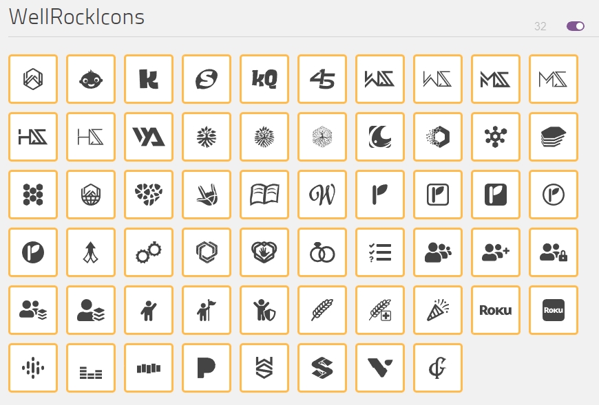 Custom icon examples