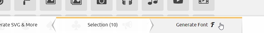 'Generate Font' button