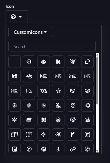 Obsidian Icon Picker screenshot